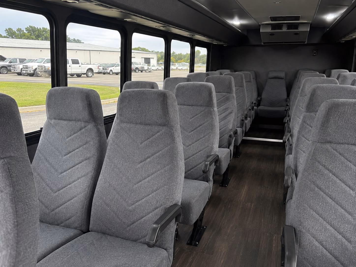 flint 20 passenger minibus inside