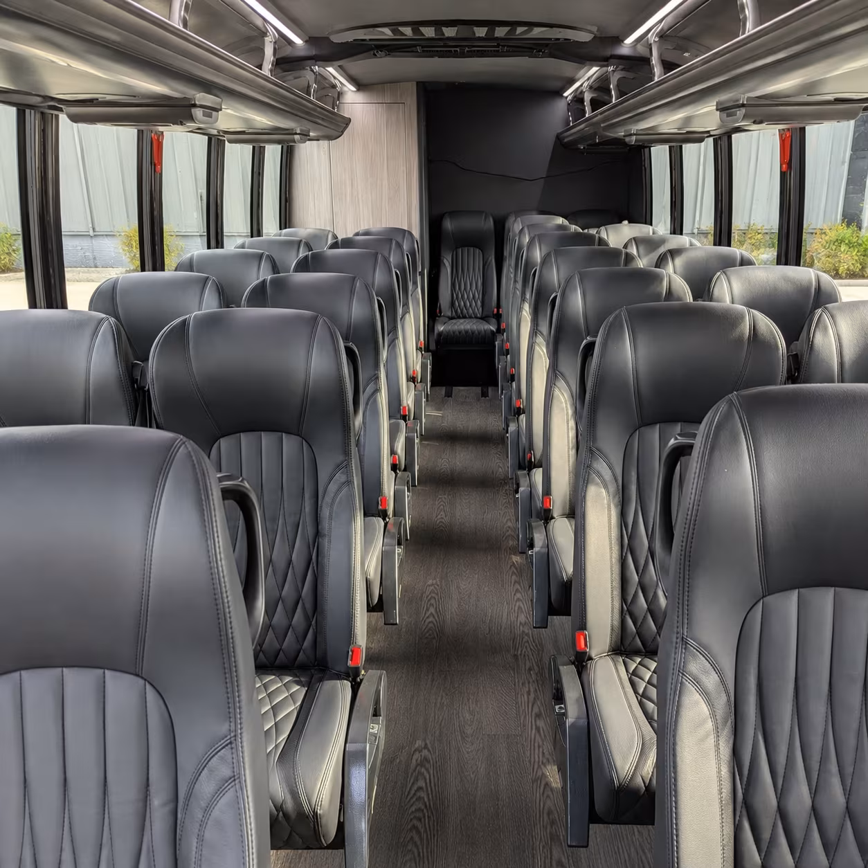 flint 25 passenger minibus inside