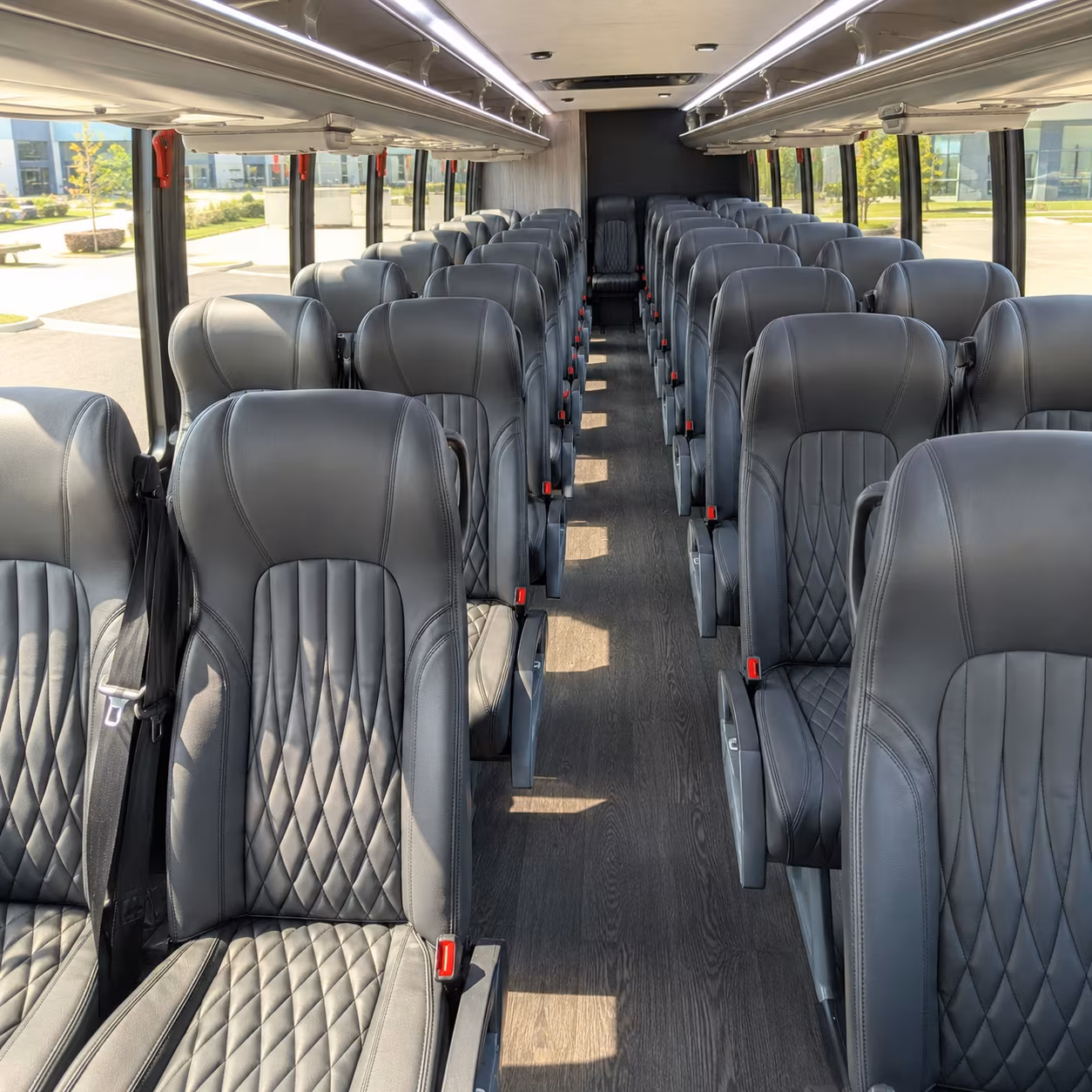 flint 35 passenger minibus inside