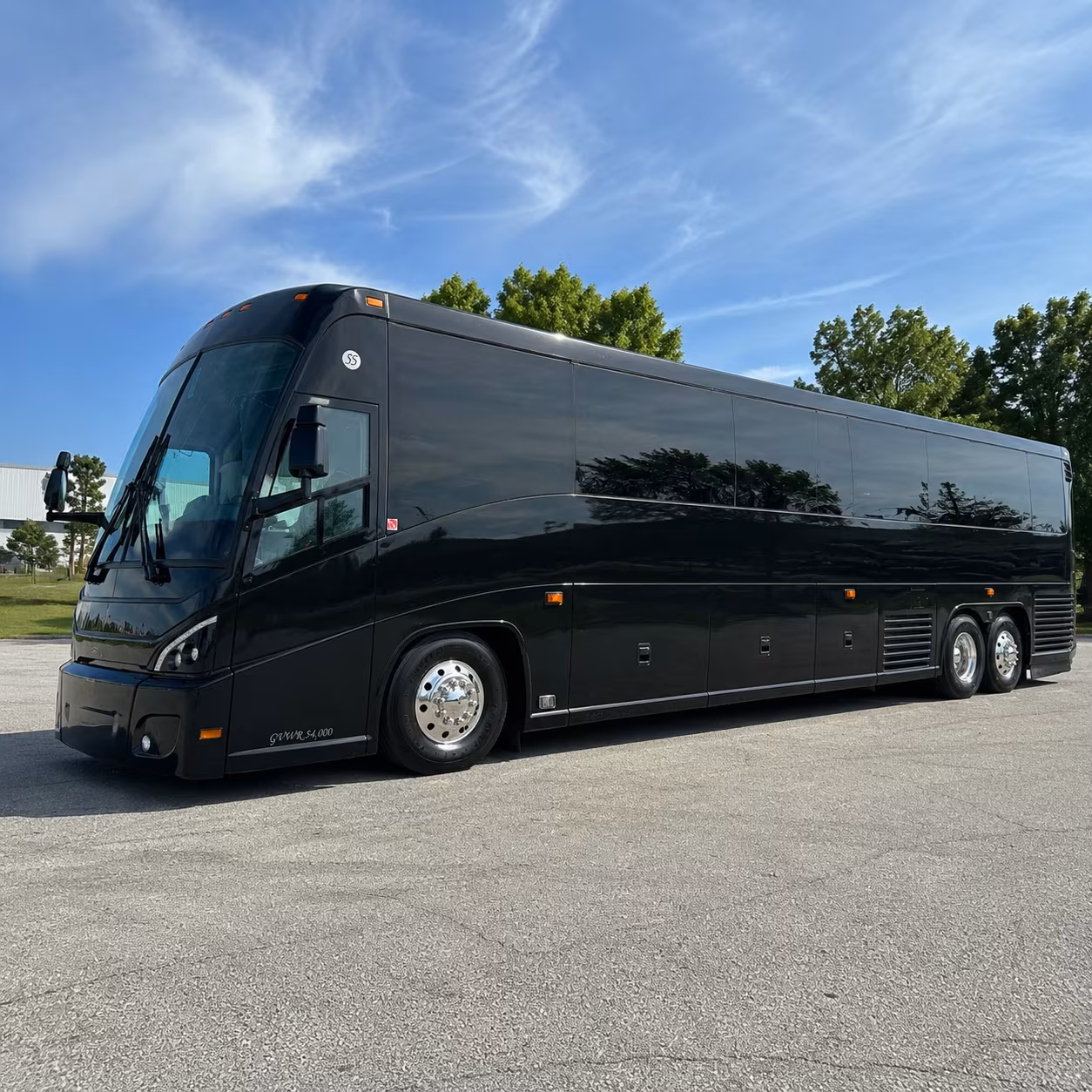 flint 47 passenger charter bus