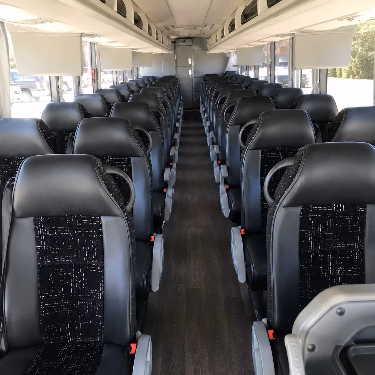 flint charter bus inside
