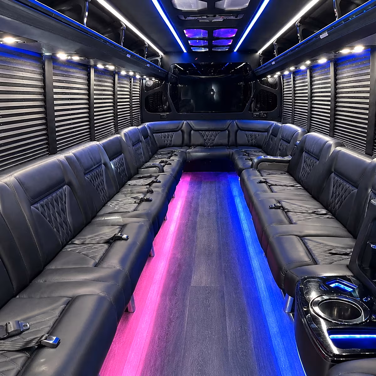 flint party bus interior