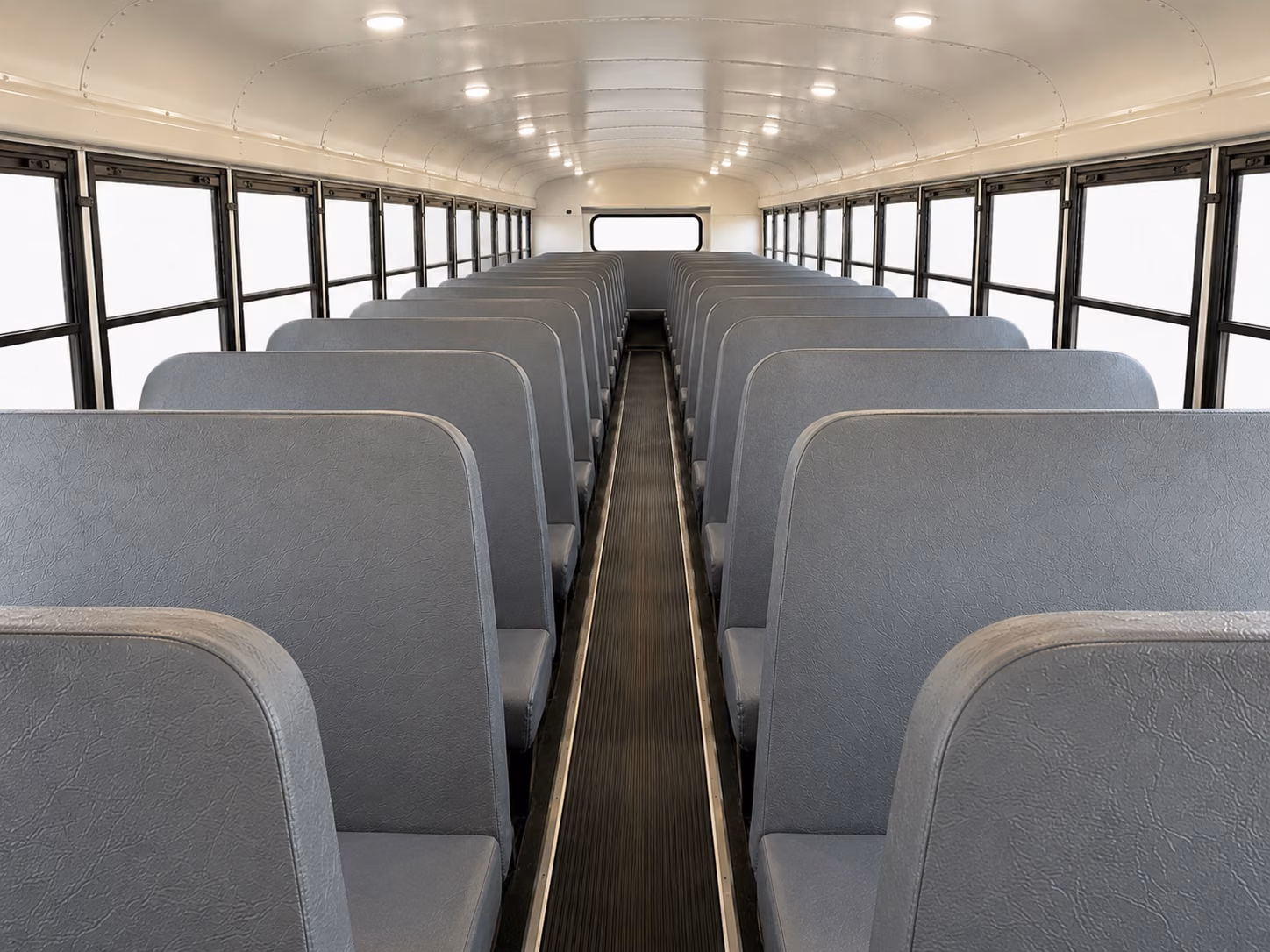 flint school bus inside