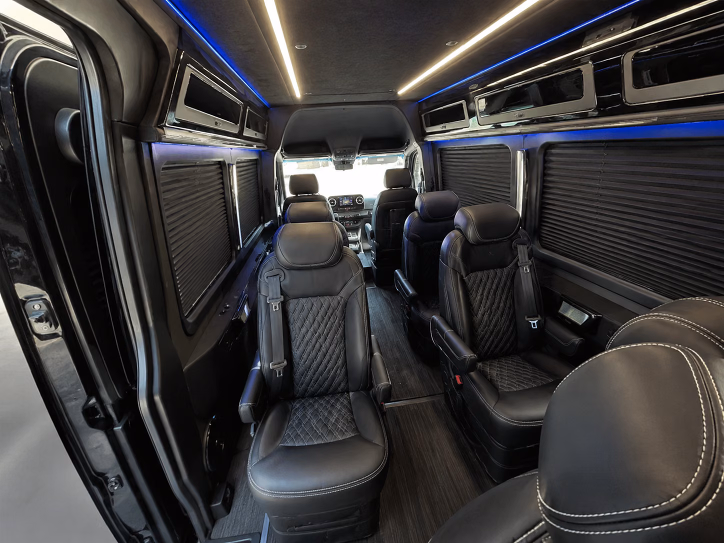 flint sprinter van with driver inside