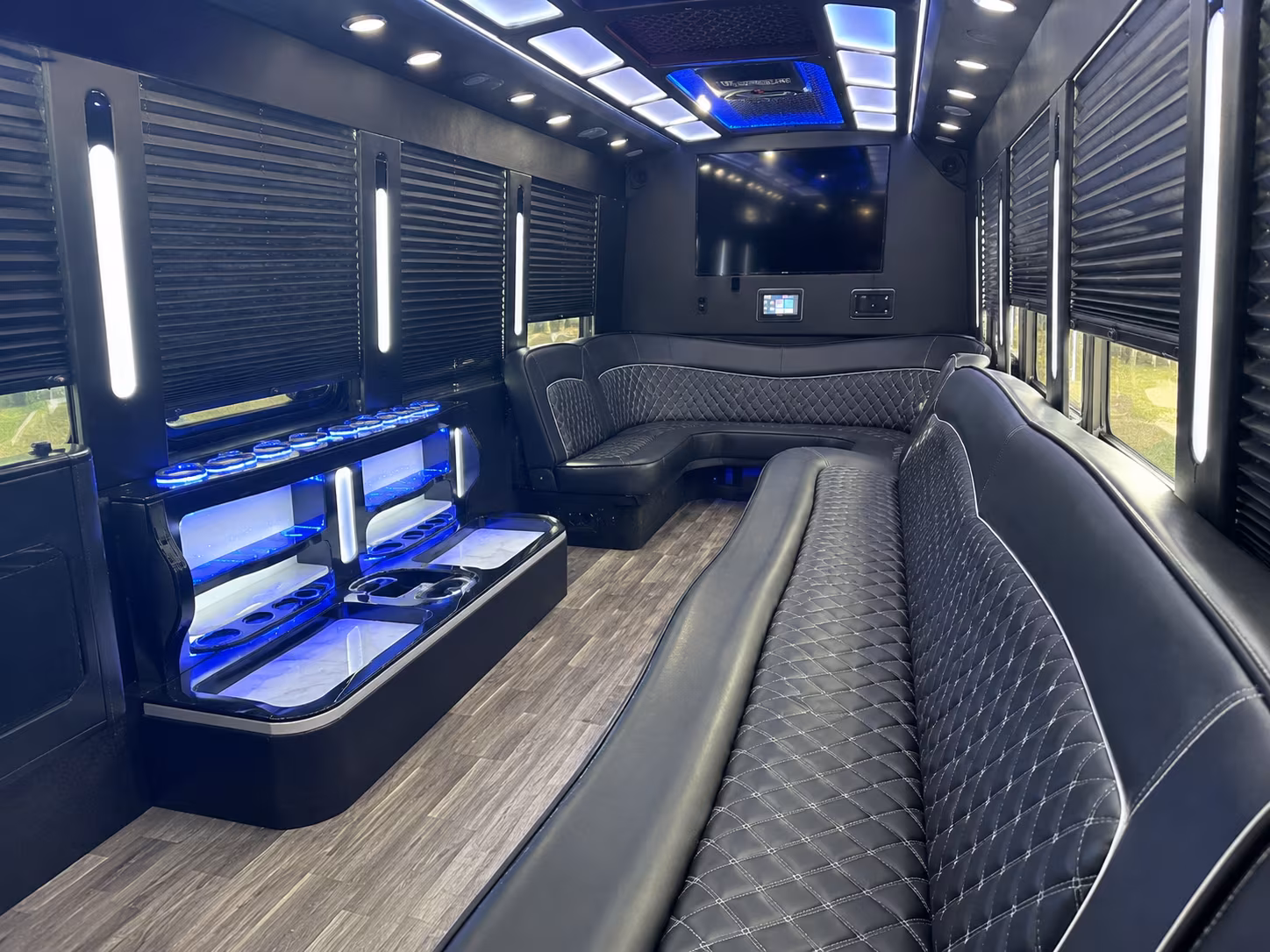 flint wedding party bus rental